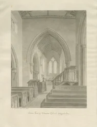 Interieur van Standon Kerk