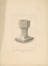 Lancashire - Waddington Kerk - Doopvont