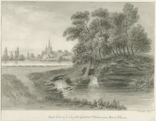 Lichfield Kathedraal - Oostelijk Uitzicht, 1844