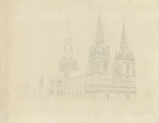 Lichfield Kathedraal - Noordwestelijke Aanblik