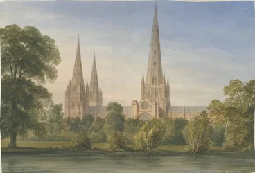 Lichfield Kathedraal - Zuid Zuidoost Uitzicht