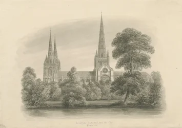 Lichfield Kathedraal - Zuidaanzicht
