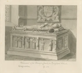 Seighford Kerk - Graf van William en Mercy Bowyer