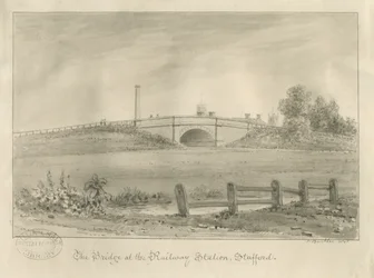 Stafford - Brug bij Treinstation