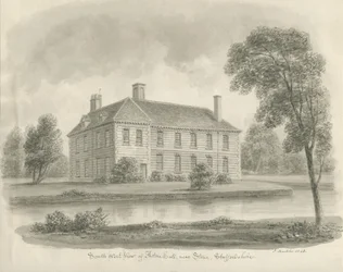 Stone - Aston Hall: sepia tekening