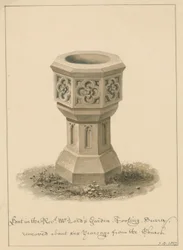Surrey - Tooting - Fontein in de tuin van dominee Mr. Lord