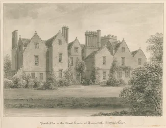 Tamworth - Het Grachtenhuis: sepia tekening