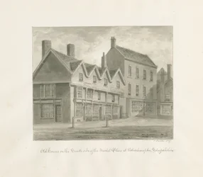 Wolverhampton - Oude Huizen aan de Zuidkant van de Markt