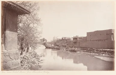 Een uitzicht op de Kabul-rivier