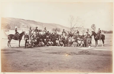 Assistent-adjudant-generaal met provoost-maarschalk en staf