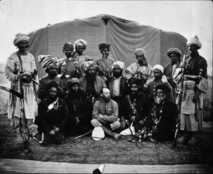 Majoor Cavagnari met Sirdars en Kunae Synd