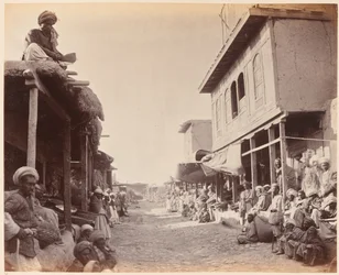 Straatscène, Jalalabad 1879