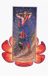 Ojira, aan haar geliefde, illustratie uit De Tuin van Kama (en andere liederen uit India), 1920