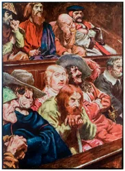 "De Jury" uit "De Pelgrimsreis Van Deze Wereld, Naar Die Welke Komt" door John Bunyan
