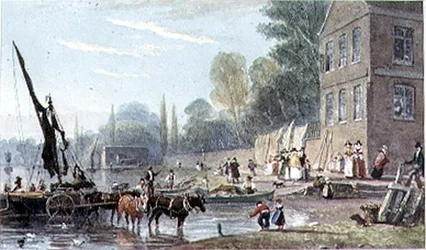 Een aanlegplaats aan het water