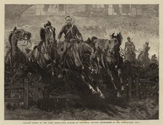 Cavalerievoorstelling door de Derde (King