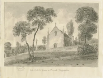 Cresswell - katholieke kapel van Draycott-in-the-Moors, 1841