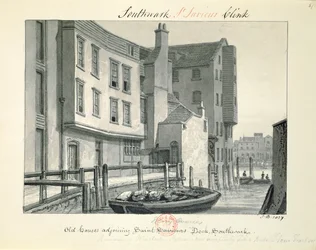 Oude Huizen naast St. Saviour