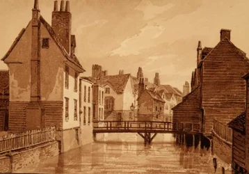 Uitzicht op de Folly in de Parochie van Bermondsey, uit 