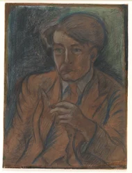Voorstudie voor portret van de schilder en graficus Søren Hjorth Nielsen