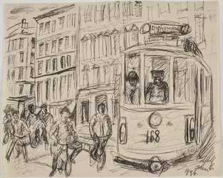 Lijn 16 (tram) rijdt om de hoek