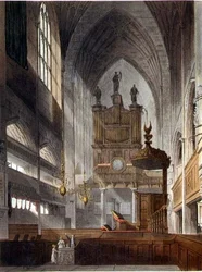 Interieur van de abdij, uit 