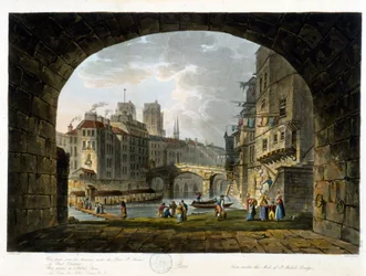 Parijs: Pont de Chatelet en Hotel Dieu (in 