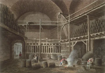 De Baden van Julian bij het Hotel de Cluny, 1809