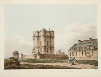 Het kasteel van Vincenne, illustratie uit Versailles, Parijs en Saint Denis, uitgegeven 1810