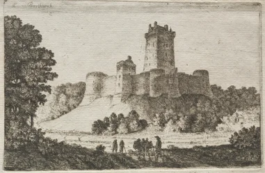 Borthwick Castle vanuit het oosten