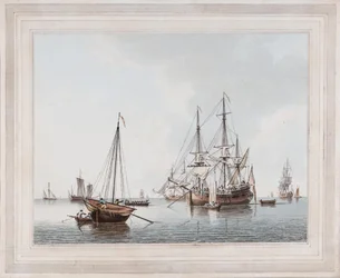 John Cleveley de Jonge - Scheepvaart in rust - 10704