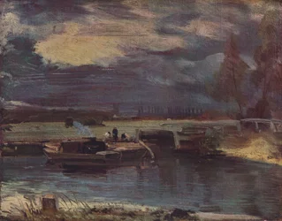 Aken op de Stour, met Dedham Kerk in de verte, ca. 1811