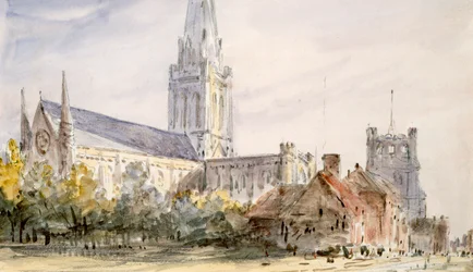 Chichester Cathedral, Sussex, c1796-1837