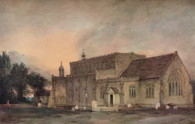 East Bergholt Kerk vanuit het zuidoosten, 1811