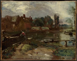 Flatford Mill vanaf de sluis