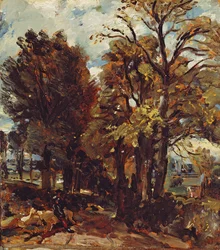 Schets van een laan in East Bergholt, ca. 1810