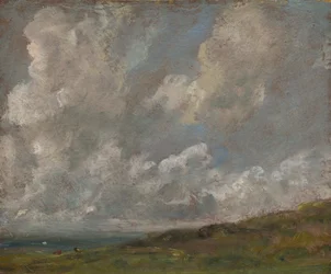 Studie van Wolken boven een Landschap, c.1821-22