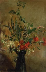 Studie van Bloemen in een Hyacintglas, 1814