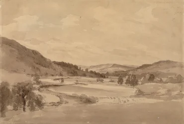 De Derwent Vallei met Chatsworth in de Verte