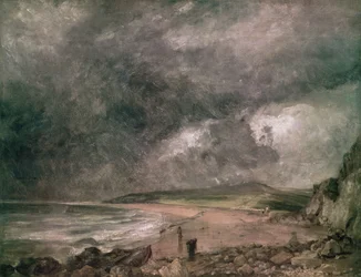 Weymouth Bay met naderende storm