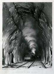 Interieur van Box Tunnel, 1846