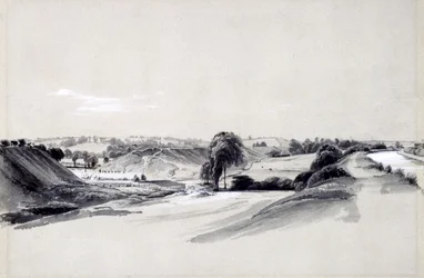 Het maken van een dijk, Bugbrooke, 10 juli 1837