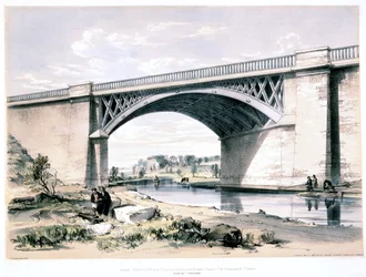 Nash Mill Bridge, nabij Kings Langley, Hertfordshire, 1839