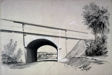 Schuine brug, Boxmoor, Hertfordshire, 12 juni 1837