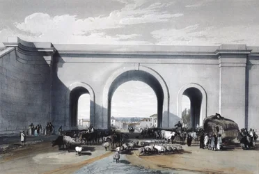 Spoorbrug bij Chippenham, Wiltshire, 1846