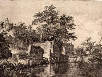 Voorzijde van The New Mills, uitgegeven door J. & W. Freeman in 1821