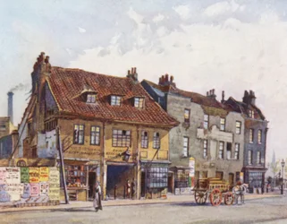 Verloren Londen: Huizen aan de westkant van Church Street, Lambeth