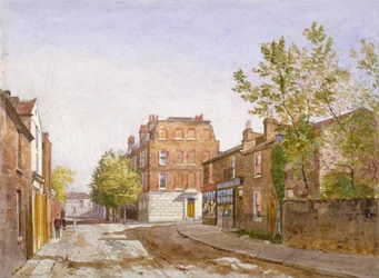 Uitzicht op Mawson House, Chiswick Lane, Chiswick, Londen
