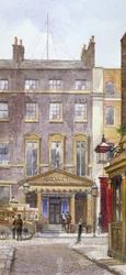 Uitzicht op het New Royalty Theatre, Dean Street, Westminster, Londen, 1882