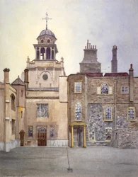 Uitzicht op de noordzijde van de Kapeltoren, Charterhouse, Londen, 1885